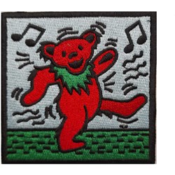 Grateful Dead - Unisex Dancing Bear Standard Patch
