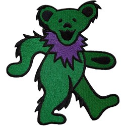 Grateful Dead - Unisex Green Dancing Bear Standard Patch