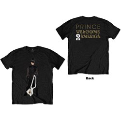 Prince - Unisex W2A White Guitar T-Shirt