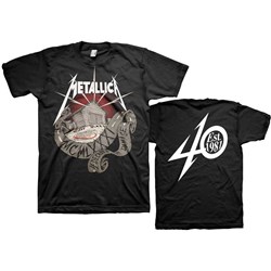 Metallica - Unisex 40Th Anniversary Garage T-Shirt