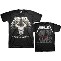 Metallica - Unisex 40Th Anniversary Forty Years T-Shirt
