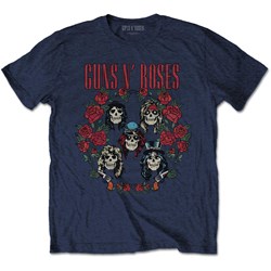 Guns N' Roses - Unisex Skulls Wreath T-Shirt