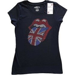 The Rolling Stones - Womens Classic Uk Embellished T-Shirt