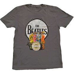 The Beatles - Unisex Sgt Pepper & Drum T-Shirt