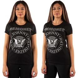 Ramones - Womens Presidential Seal Embellished T-Shirt