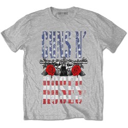 Guns N' Roses - Unisex Us Flag In Logo T-Shirt