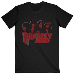 Thin Lizzy - Unisex Band Photo Logo T-Shirt