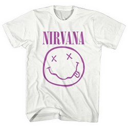 Nirvana - Unisex Purple Smiley T-Shirt