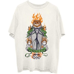Disney - Unisex The Nightmare Before Christmas Orange Flames Pumpkin King T-Shirt