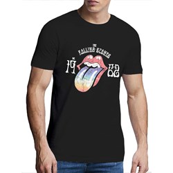 The Rolling Stones - Unisex Sixty Rainbow Tongue '62 Hi-Build T-Shirt