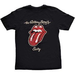 The Rolling Stones - Unisex Sixty Plastered Tongue T-Shirt