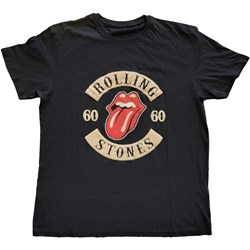 The Rolling Stones - Unisex Sixty Biker Tongue T-Shirt