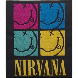 Nirvana - Unisex Smiley Squares Standard Patch