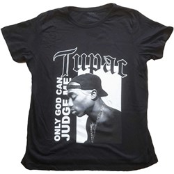 Tupac - Womens Only God Text T-Shirt
