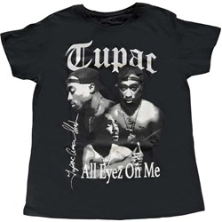 Tupac - Womens All Eyez B&W T-Shirt