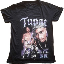 Tupac - Womens All Eyez Blue Homage T-Shirt