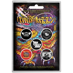 Thin Lizzy - Unisex Chinatown Button Badge Pack
