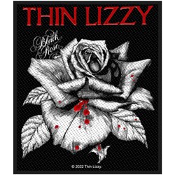 Thin Lizzy - Unisex Black Rose Standard Patch