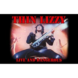 Thin Lizzy - Unisex Live And Dangerous Textile Poster