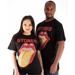 The Rolling Stones - Unisex Dia Tongue Embellished T-Shirt