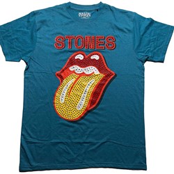 The Rolling Stones - Unisex Dia Tongue Embellished T-Shirt