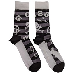 CBGB - Unisex Logos Striped Ankle Socks
