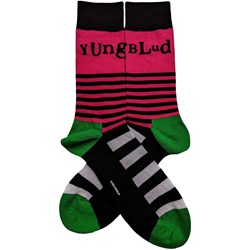 Yungblud - Unisex Logo & Stripes Ankle Socks