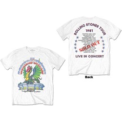 The Rolling Stones - Unisex 81 Tour Dragon T-Shirt