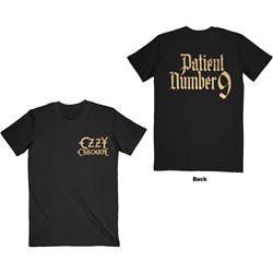 Ozzy Osbourne - Unisex Patient No. 9 Gold Logo T-Shirt