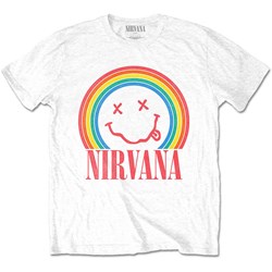 Nirvana - Unisex Smiley Rainbow T-Shirt