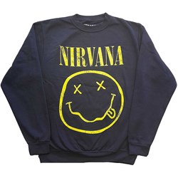 Nirvana - Unisex Yellow Smiley Sweatshirt