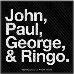 The Beatles - Unisex John, Paul, George & Ringo Standard Patch