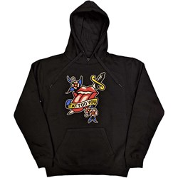 The Rolling Stones - Unisex Tattoo You Lick Pullover Hoodie