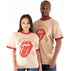 The Rolling Stones - Unisex Us Tour '78 Ringer T-Shirt