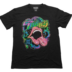 The Rolling Stones - Unisex Some Girls Neon Tongue Embellished T-Shirt