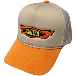 Pantera - Unisex Flames Logo Mesh Back Cap