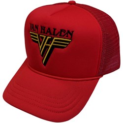 Van Halen - Unisex Text & Yellow Logo Mesh Back Cap