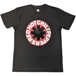 Red Hot Chili Peppers - Unisex Red Circle Asterisk T-Shirt