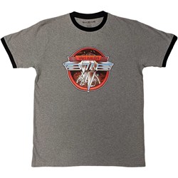 Van Halen - Unisex Circle Logo Ringer T-Shirt