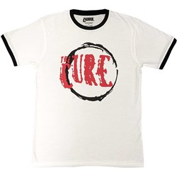 The Cure - Unisex Circle Logo Ringer T-Shirt