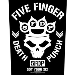 Five Finger Death Punch - Unisex Got Your Six Back Patch
