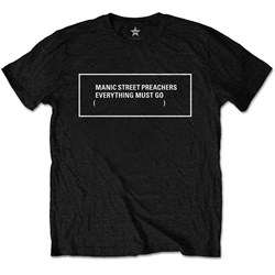 Manic Street Preachers - Unisex Everything Must Go Monochrome T-Shirt