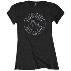 Motown Records - Womens Classic Embellished T-Shirt