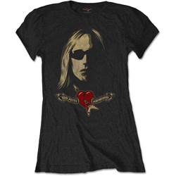 Tom Petty & The Heartbreakers - Womens Shades & Logo T-Shirt