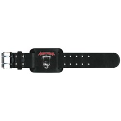 Airbourne - Unisex Black Dog Barking Leather Wrist Strap