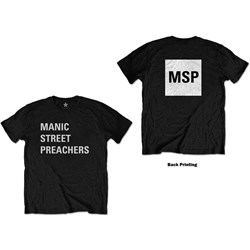 Manic Street Preachers - Unisex Block Logo T-Shirt