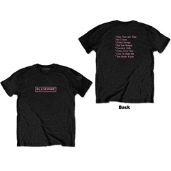 BlackPink - Unisex The Album Track List T-Shirt
