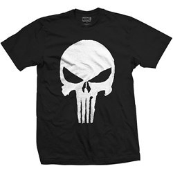 Marvel Comics - Unisex Punisher Jagged Skull T-Shirt