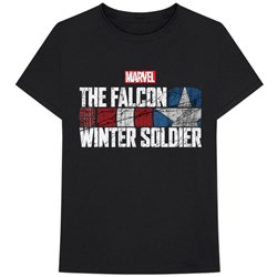 Marvel Comics - Unisex Falcon & Winter Soldier Text Logo T-Shirt