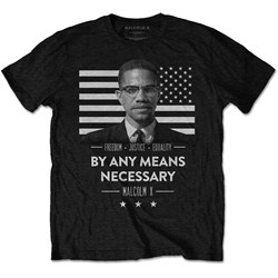 Malcolm X - Unisex By Any Means Necessary T-Shirt